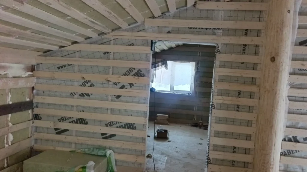 Утепление стен с пароизоляционной мембраной внутри